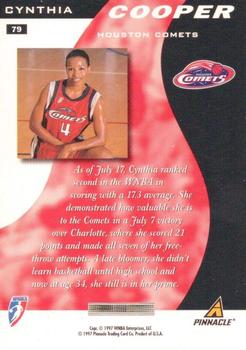 1997 Pinnacle Inside WNBA - Court Collection #2 Cynthia Cooper Back