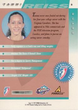 1997 Pinnacle Inside WNBA - Court Collection #8 Tammi Reiss Back