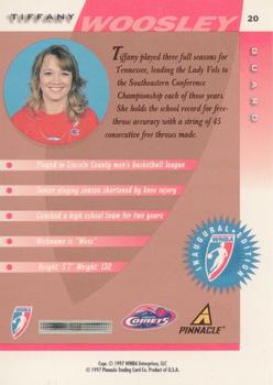 1997 Pinnacle Inside WNBA - Court Collection #20 Tiffany Woosley Back