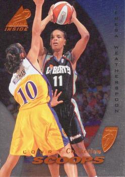 1997 Pinnacle Inside WNBA - Court Collection #63 Teresa Weatherspoon Front