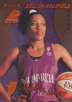 1997 Pinnacle Inside WNBA - Court Collection #76 Ruthie Bolton-Holifield Front
