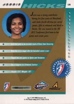 1997 Pinnacle Inside WNBA - Executive Collection #18 Jessie Hicks Back