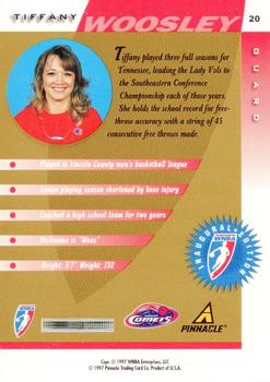 1997 Pinnacle Inside WNBA - Executive Collection #20 Tiffany Woosley Back