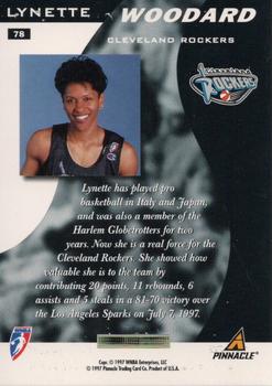 1997 Pinnacle Inside WNBA - Executive Collection #78 Lynette Woodard Back