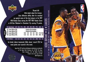 1997 SPx - Gold #SPX22 Kobe Bryant Back