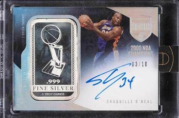 2019-20 Panini Eminence - Larry O'Brien Trophy Signatures Silver Bar #LO-SON Shaquille O'Neal Front