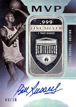 2019-20 Panini Eminence - MVP Signatures Silver Bar #MVP-BR2 Bill Russell Front