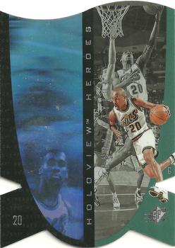1997 SPx - Holoview Heroes #H13 Gary Payton Front