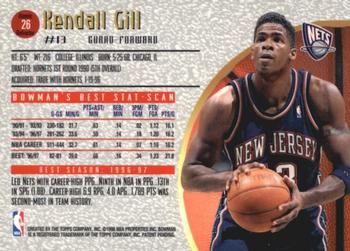 1997-98 Bowman's Best - Atomic Refractors #26 Kendall Gill Back