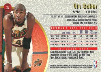 1997-98 Bowman's Best - Atomic Refractors #35 Vin Baker Back
