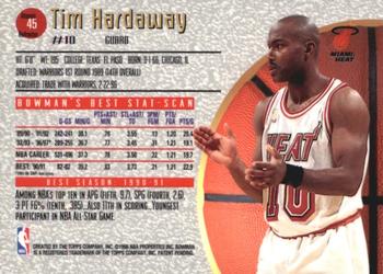 1997-98 Bowman's Best - Atomic Refractors #45 Tim Hardaway Back