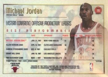 1997-98 Bowman's Best - Atomic Refractors #96 Michael Jordan Back