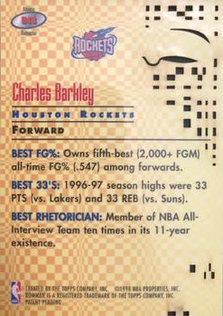 1997-98 Bowman's Best - Best Cuts Atomic Refractors #BC8 Charles Barkley Back