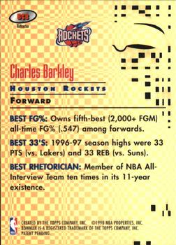 1997-98 Bowman's Best - Best Cuts Refractors #BC8 Charles Barkley Back