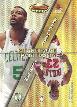 1997-98 Bowman's Best - Mirror Image Refractors #MI1 Ron Mercer / Michael Jordan / Stephon Marbury / Gary Payton Front