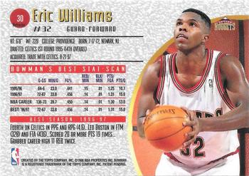 1997-98 Bowman's Best - Refractors #30 Eric Williams Back