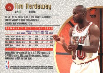 1997-98 Bowman's Best - Refractors #45 Tim Hardaway Back