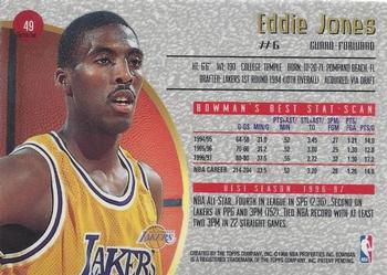1997-98 Bowman's Best - Refractors #49 Eddie Jones Back