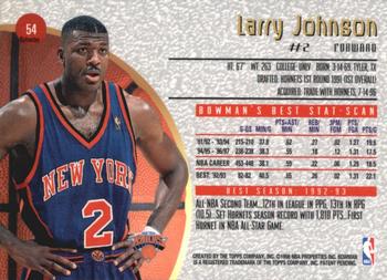 1997-98 Bowman's Best - Refractors #54 Larry Johnson Back