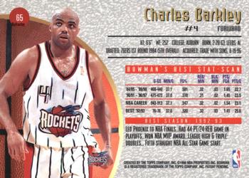 1997-98 Bowman's Best - Refractors #65 Charles Barkley Back