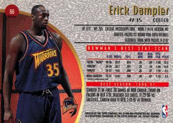 1997-98 Bowman's Best - Refractors #66 Erick Dampier Back