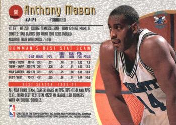 1997-98 Bowman's Best - Refractors #68 Anthony Mason Back