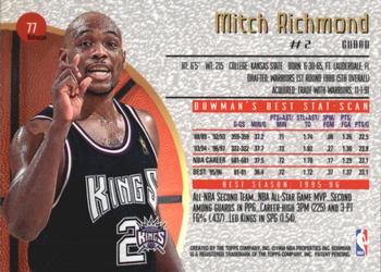1997-98 Bowman's Best - Refractors #77 Mitch Richmond Back