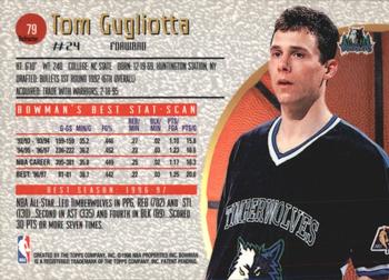 1997-98 Bowman's Best - Refractors #79 Tom Gugliotta Back