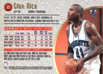 1997-98 Bowman's Best - Refractors #82 Glen Rice Back