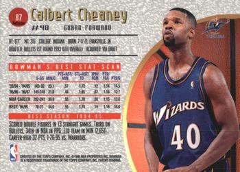 1997-98 Bowman's Best - Refractors #87 Calbert Cheaney Back