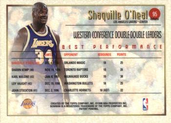1997-98 Bowman's Best - Refractors #95 Shaquille O'Neal Back