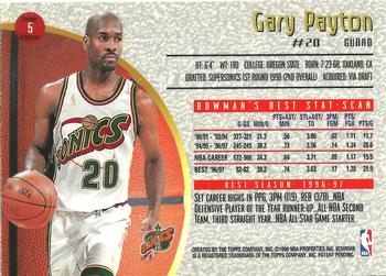 1997-98 Bowman's Best - Refractors #5 Gary Payton Back