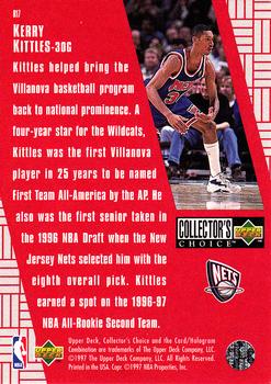 1997-98 Collector's Choice - You Crash the Game Scoring Exchange #R17 Kerry Kittles Back