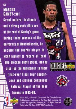 1997-98 Collector's Choice - You Crash the Game Scoring Exchange #R26 Marcus Camby Back