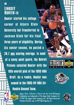 1997-98 Collector's Choice - You Crash the Game Scoring Exchange #R8 Lindsey Hunter Back