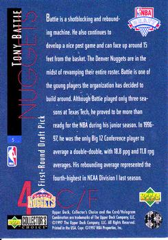 1997-98 Collector's Choice - Draft Pick Exchange #5 Tony Battie Back