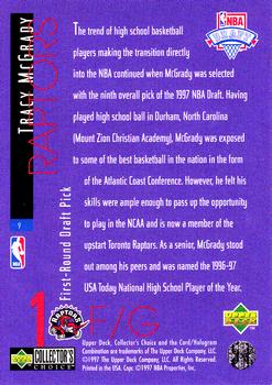 1997-98 Collector's Choice - Draft Pick Exchange #9 Tracy McGrady Back