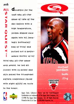 1997-98 Collector's Choice - All StarQuest #AS6 Michael Jordan Back