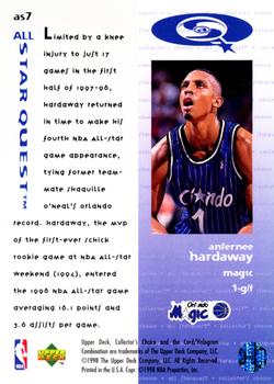 1997-98 Collector's Choice - All StarQuest #AS7 Anfernee Hardaway Back