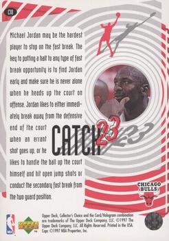 1997-98 Collector's Choice - Catch 23 3x5 #C10 Michael Jordan Back