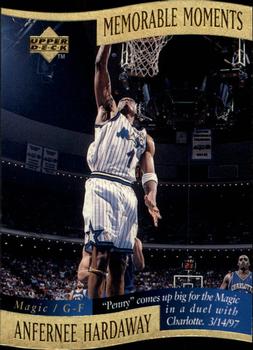 1997-98 Collector's Choice - Memorable Moments #3 Anfernee Hardaway Front