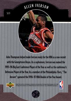 1997-98 Collector's Choice - Star Attractions #SA9 Allen Iverson Back