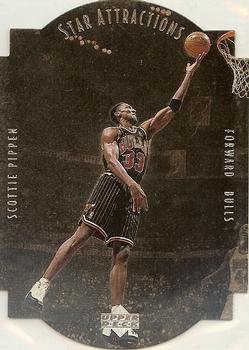 1997-98 Collector's Choice - Star Attractions #SA19 Scottie Pippen Front