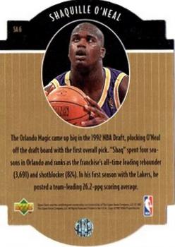 1997-98 Collector's Choice - Star Attractions Gold #SA6 Shaquille O'Neal Back