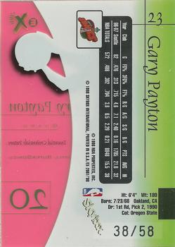 1997-98 E-X2001 - Essential Credentials Future #23 Gary Payton Back