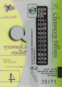 1997-98 E-X2001 - Essential Credentials Now #71 Chauncey Billups Back