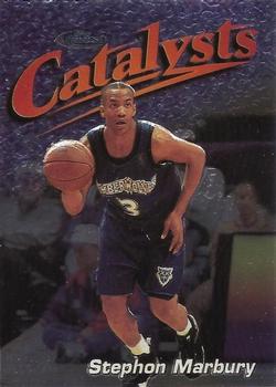1997-98 Finest - Embossed #121 Stephon Marbury Front
