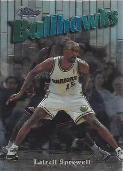 1997-98 Finest - Embossed #140 Latrell Sprewell Front