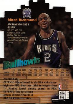 1997-98 Finest - Embossed #164 Mitch Richmond Back