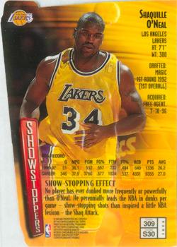 1997-98 Finest - Embossed #309 Shaquille O'Neal Back